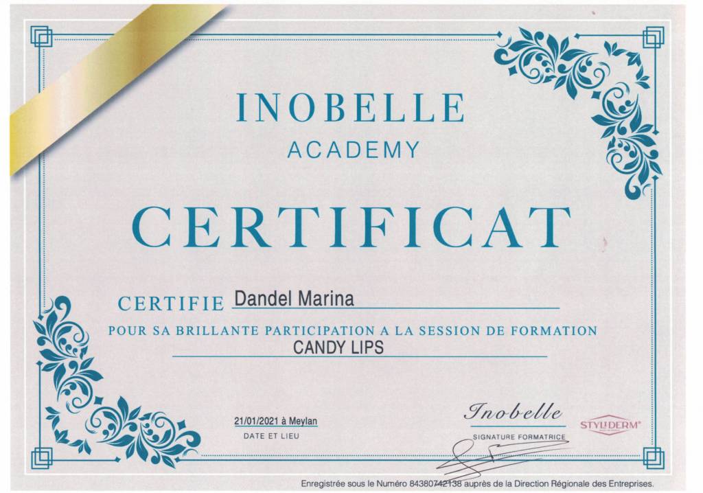 certificat candy lips